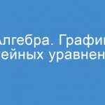 Математика: Алгебра 04. Графики линейных уравнений и неравенств